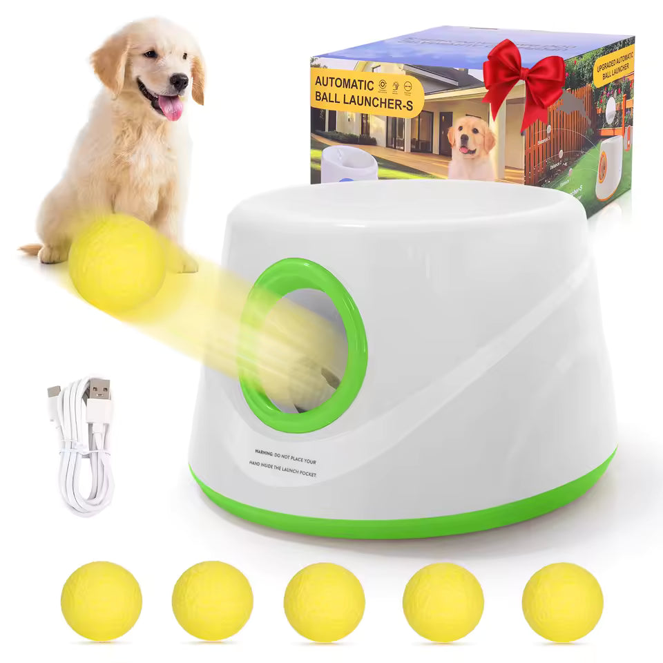 Lanceur de balles automatique pour chien – Utilisation intérieure et extérieure