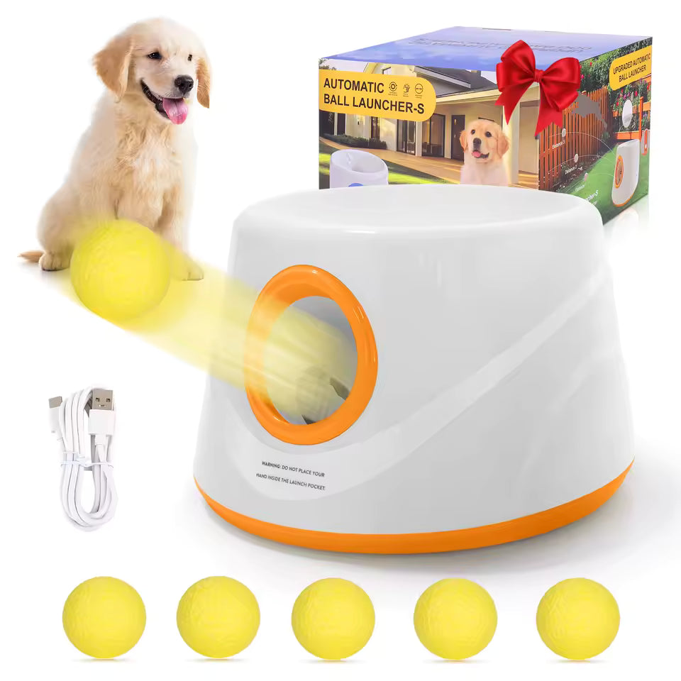 Lanceur de balles automatique pour chien – Utilisation intérieure et extérieure